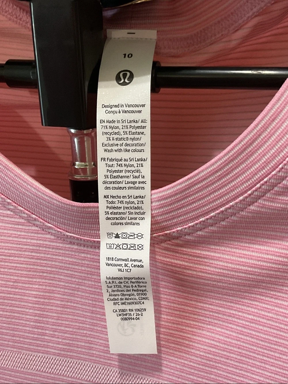 lululemon athletica light pink